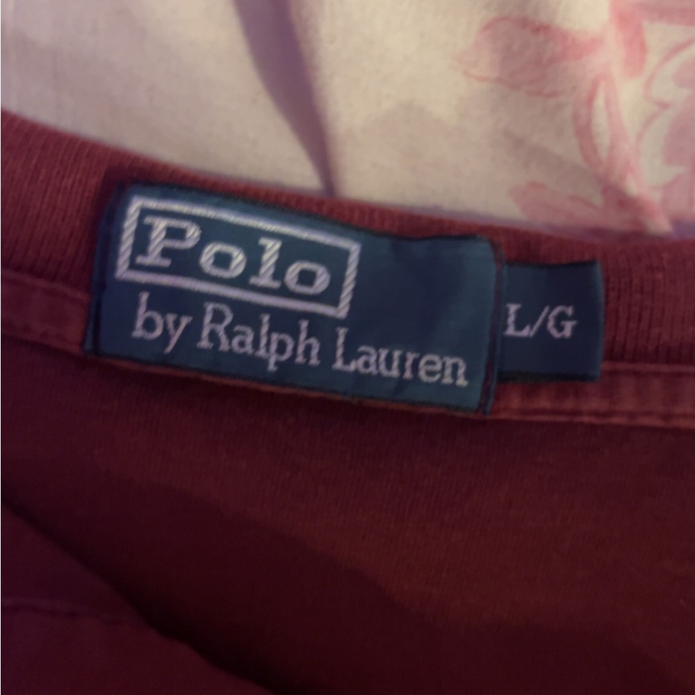 90’s Vintage Burgundy Polo by Ralph Lauren Shirt